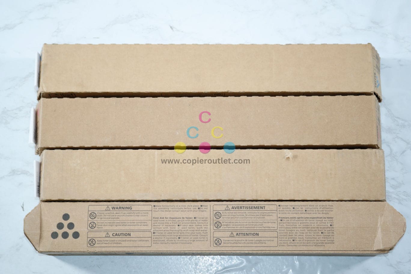 4 New OEM Ricoh IM C4500,C6000 CMKK Toner Cartridges 842279, 842281, 842282