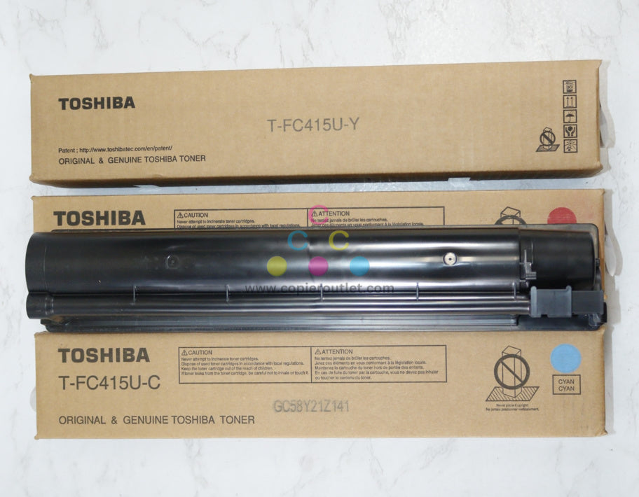 3 OEM Toshiba eStudio 2515AC,3015AC,3515AC,4515AC CMY Toner T-FC415U (Open Magenta)