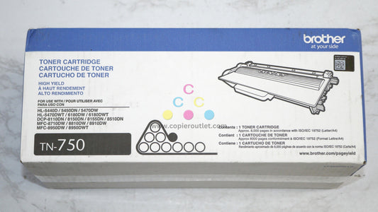 OEM Brothe HL-5540D,6180DW,DCP-8110DN,8950DWT Black Toner TN750 (TN-750)