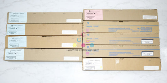 9 New OEM Konica Bizhub C250i,C300i,C360i CCCCMMMMY Low Yield Toners TN328!