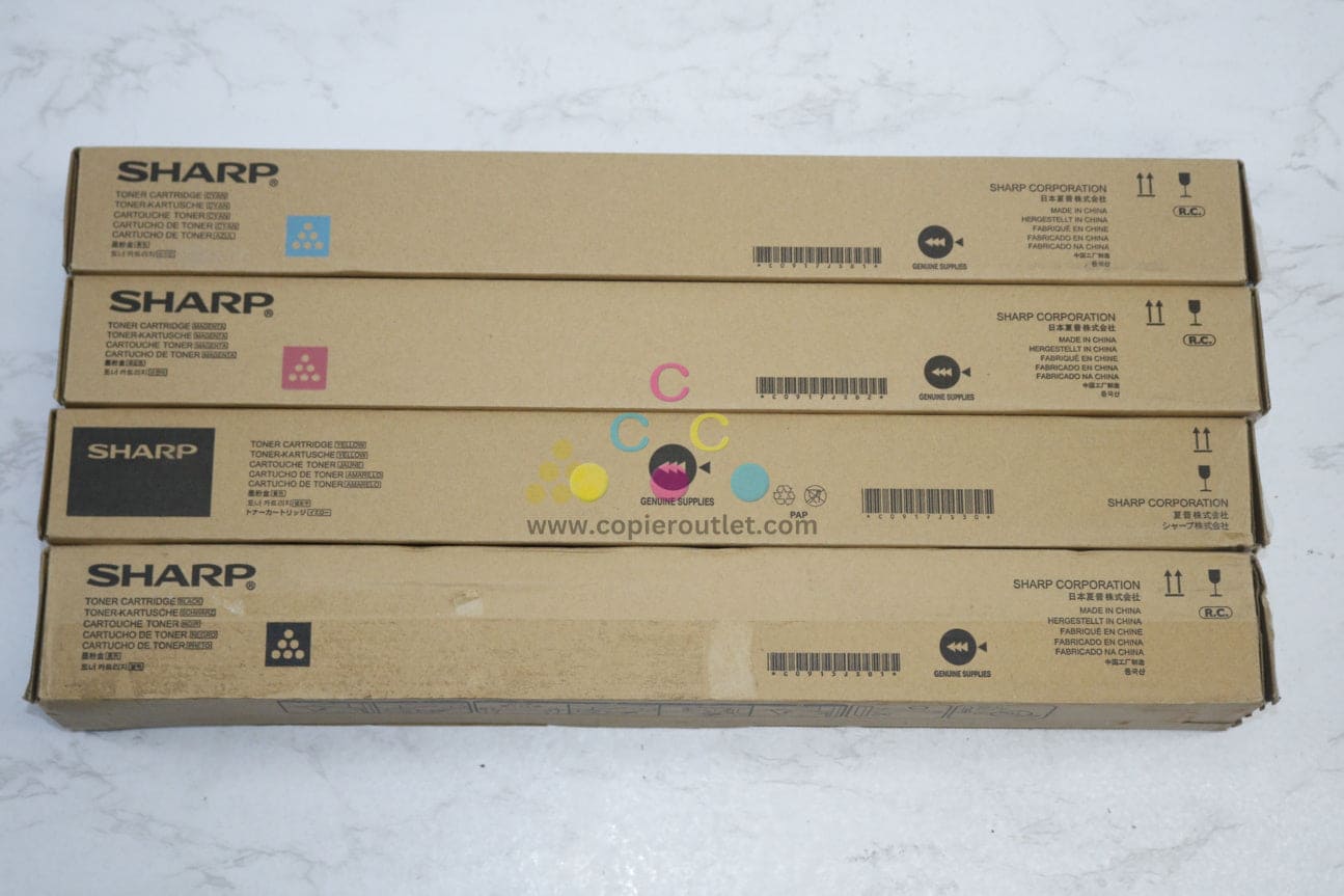 4 OEM Sharp MX-2310U,MX-2616N,MX-3116N CMYK MX-23NT-CA,MA,YA,BA Toners
