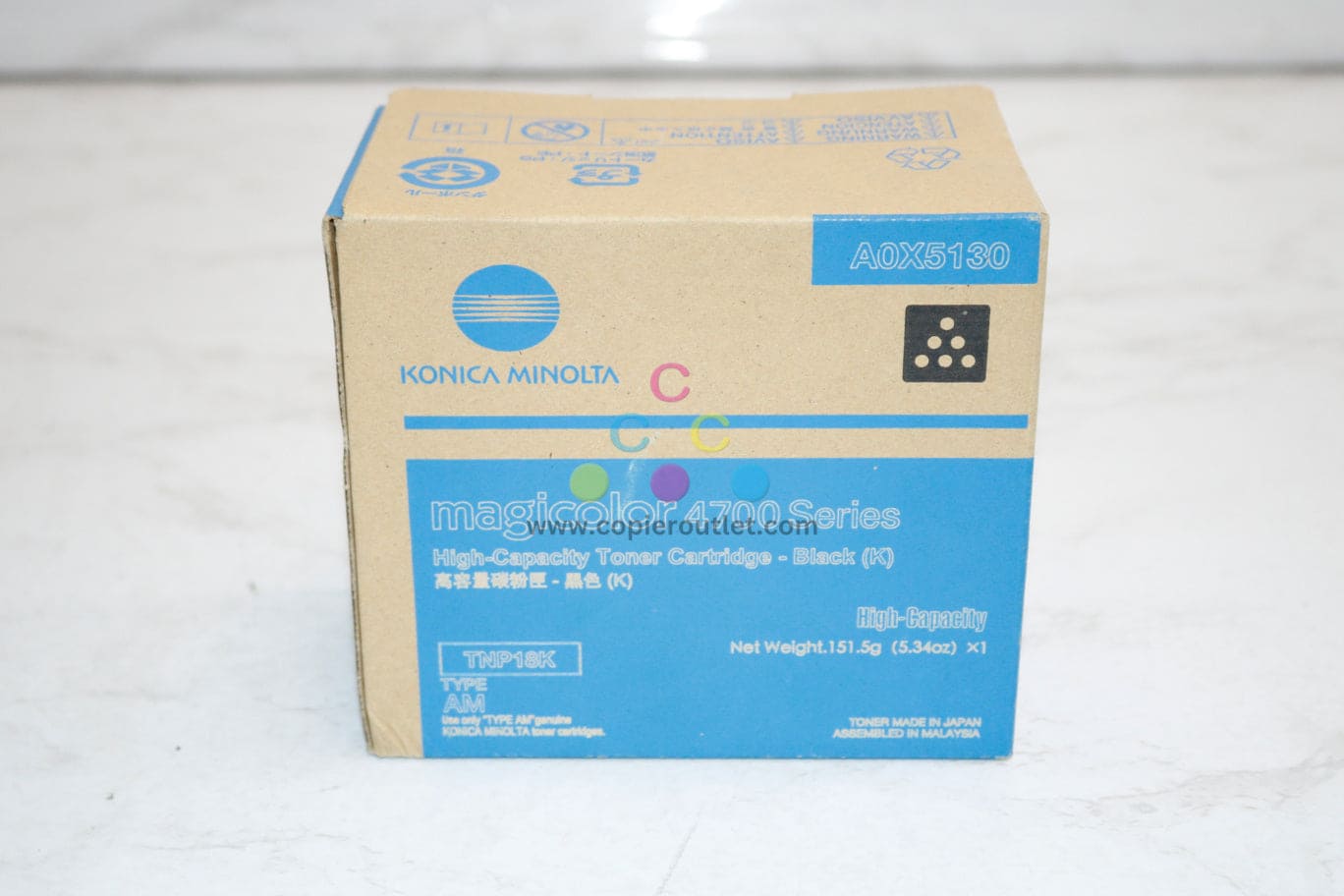 OEM Konica Minolta Magicolor 4700 Series,4750EN,4750DN Black Toner TNP18,A0X5130