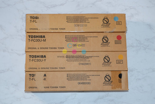 4 Cosmetic OEM Toshiba eStudio 2050C,2051C,2550C,2551C CMYK Toners T-FC30U