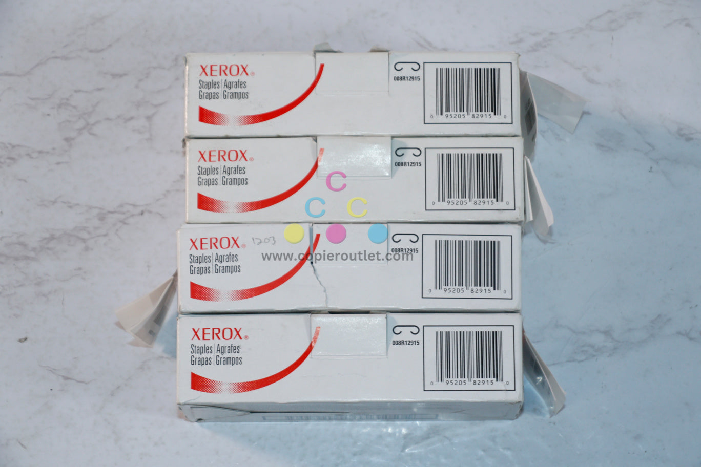 4 New OEM Xerox CopyCentre C123, C128, C2128 Staple Cartridges 008R12915 (8R12915)