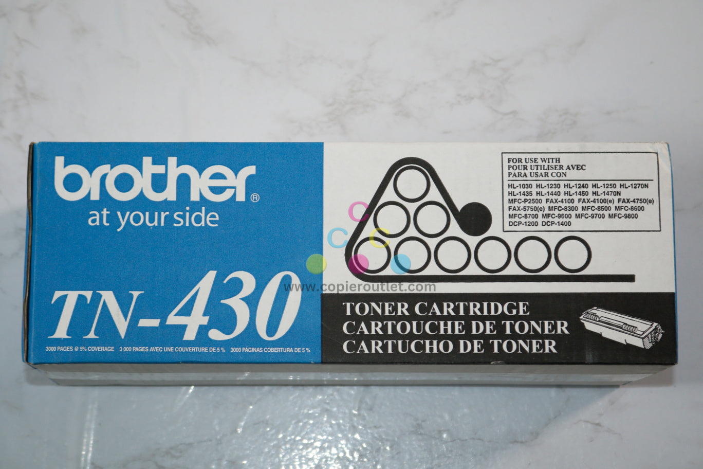 New OEM Brother DCP-1200, Fax-4100e, HL-1230, MFC-8300 Black Toner TN-430 / TN430