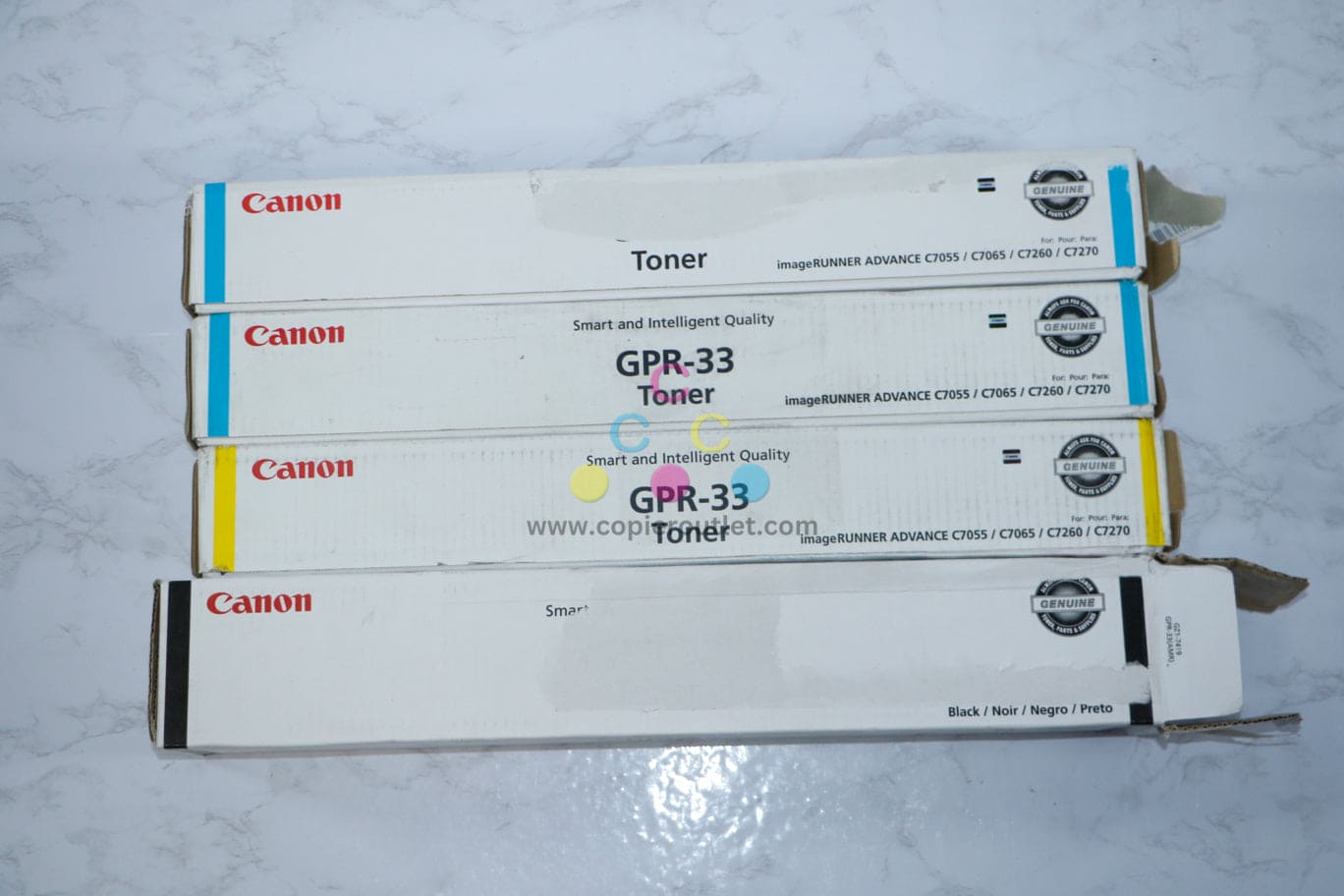 Cosmetic Canon GPR-33 CCYK Toner Cart imageRUNNER ADVANCE C7055/C7065/C7260/C7270