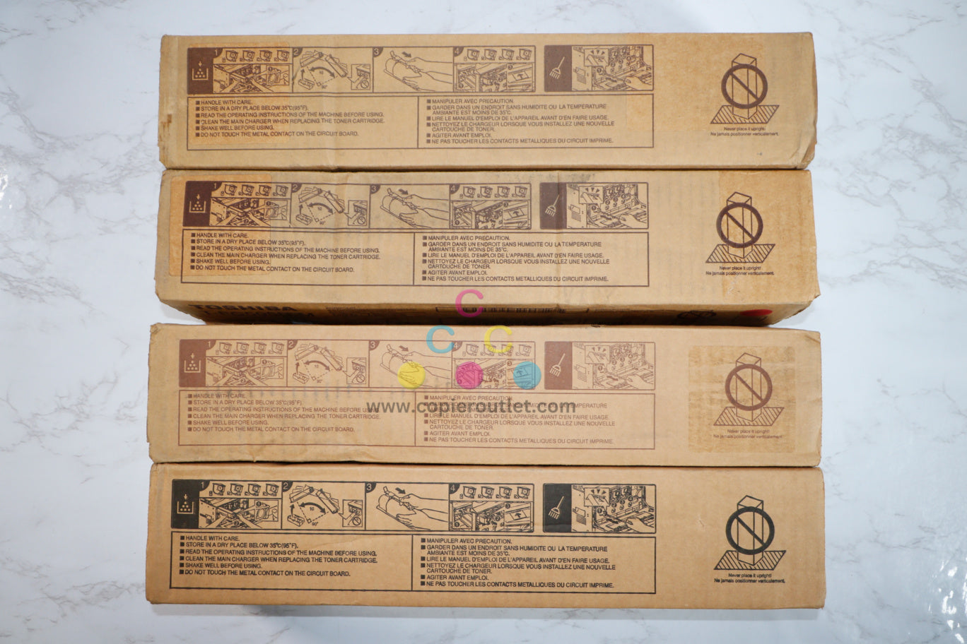 Cosmetic OEM Toshiba eStudio 2505AC,3005AC,5005AC CMYK Toner Set T-FC505U-C,M,Y,K