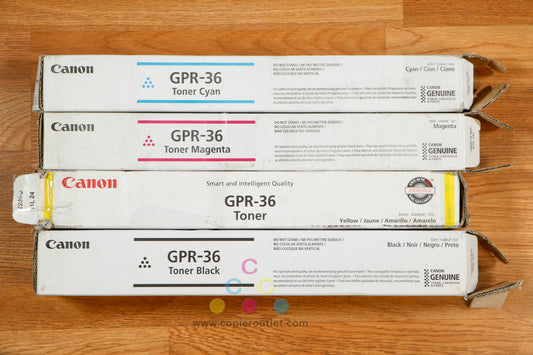 New Open Box OEM Canon GPR-36  CMYK Toner iR C2020 C2025 C2030 Same Day Shipping