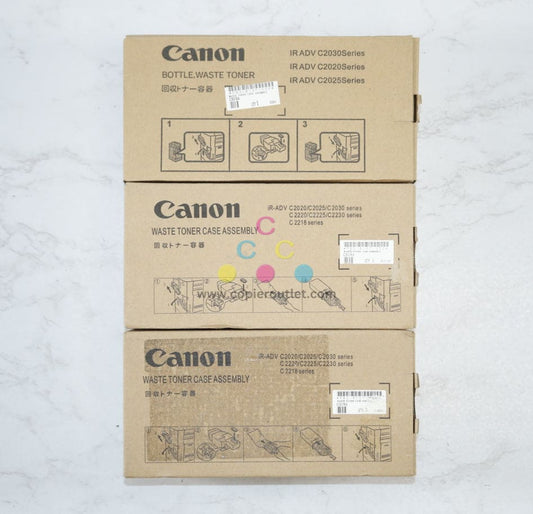 3 OEM Canon iR AD C2030,C2025 Waste Toner Containers FM3-8173-020,FM3-8173-000