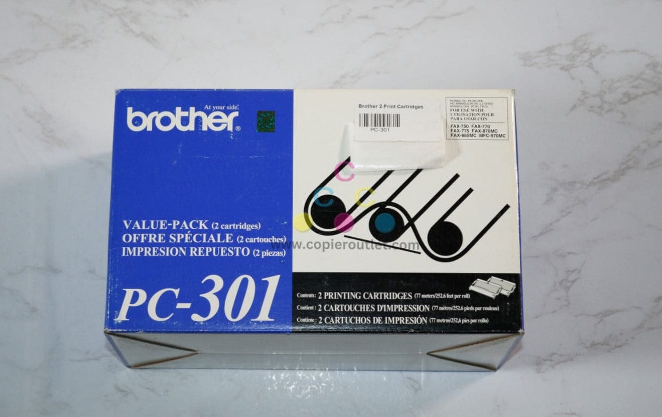 OEM Brother IntelliFax-775SI,875MC,MFC-970MC Value pack Printing Cartridges PC-301