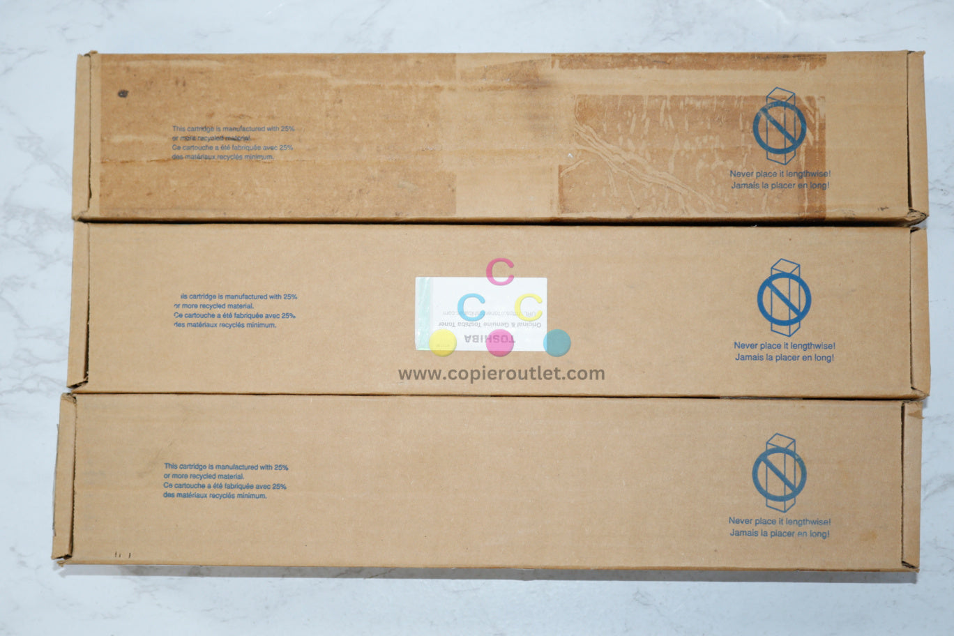 3 OEM Toshiba eSTUDIO 2330C,2820C,2830C,3520C,3530C T-FC28 CMY Toner Cartridges