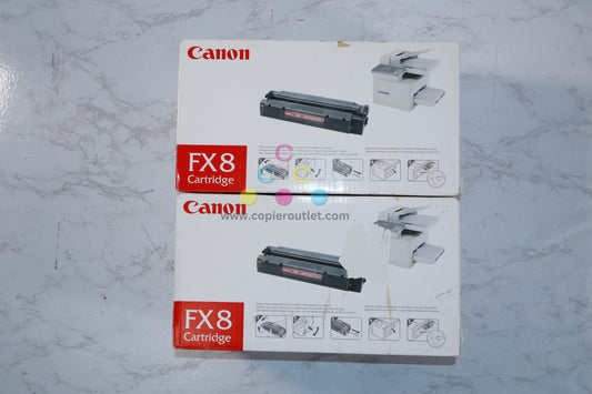 2 Cosmetic OEM Canon LaserCLASS 310,510 Black Toner Cartridges FX8, 8955A001[AA]