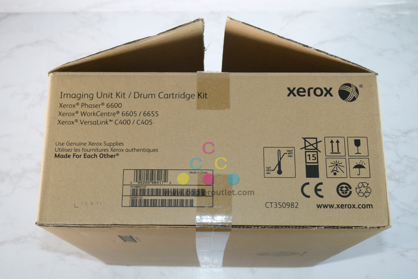 Open Genuine Xerox VersaLink C400,C405,WC6605,6655 CMYK Imaging Drum Kit 108R01121