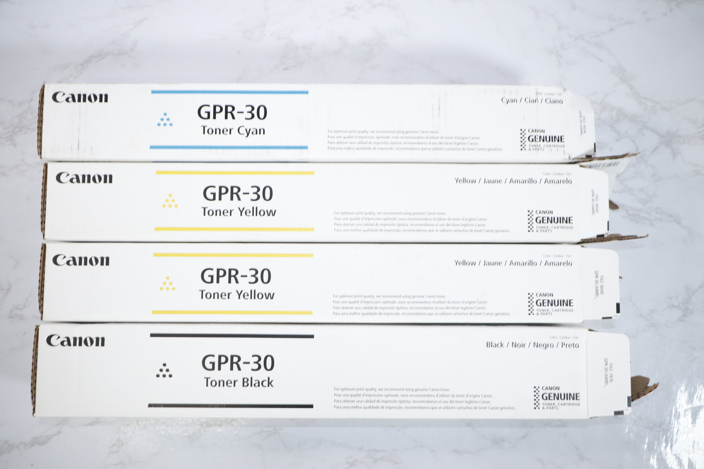 New Open OEM Canon iR ADVANCE C5045,C5051,C5250 CYYK Toner Set GPR-30CYYK