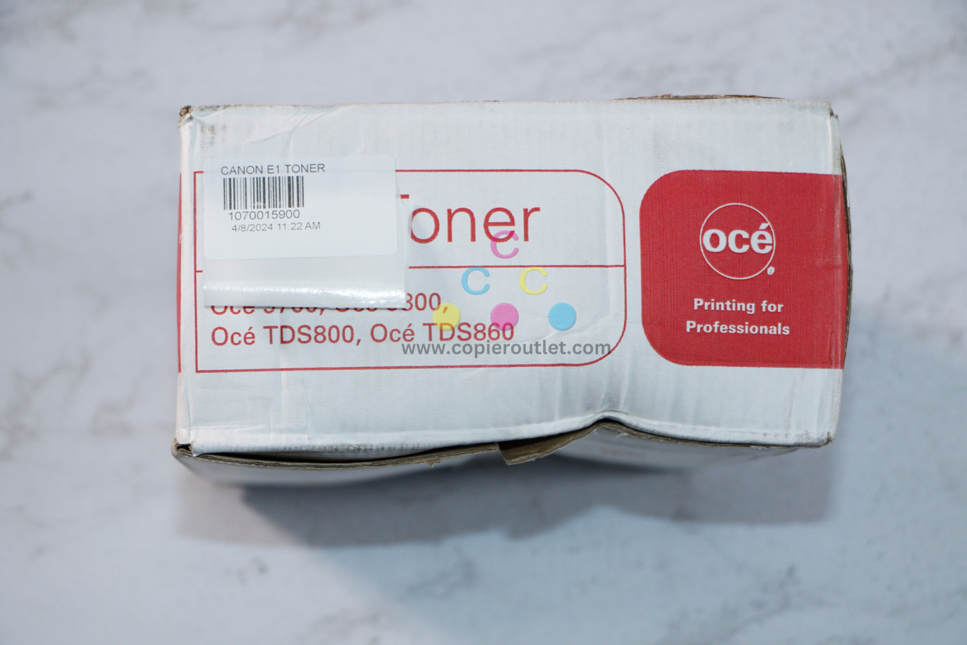 New Cosmetic Genuine OCE 9700, 9800, TDS800 Black Toner Bottles E1 / 1070015900