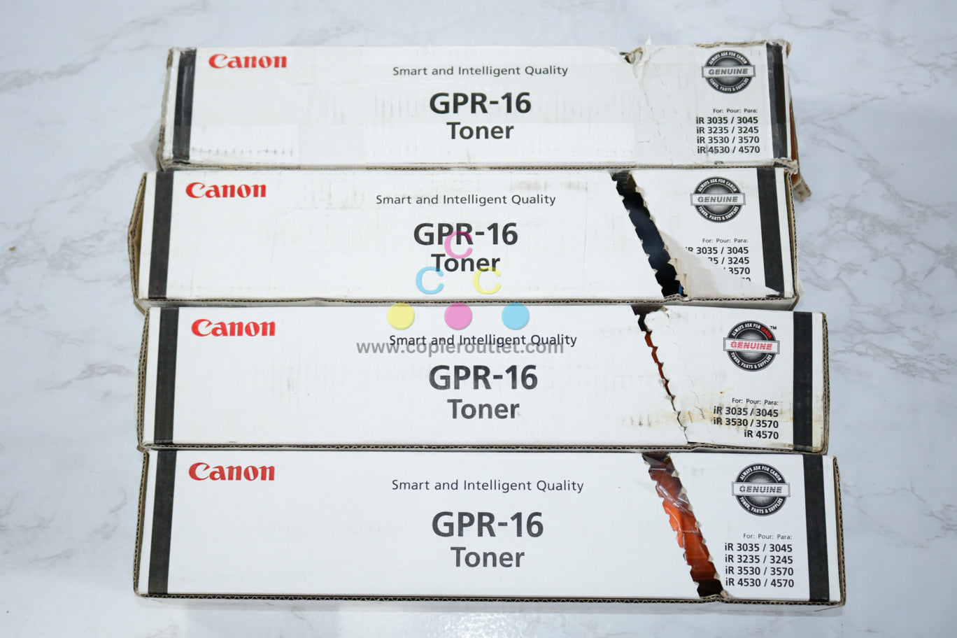 4 Open Box OEM Canon imageRUNNER 3035,3045,3235,3245,3530,3570 GPR-16 Toners