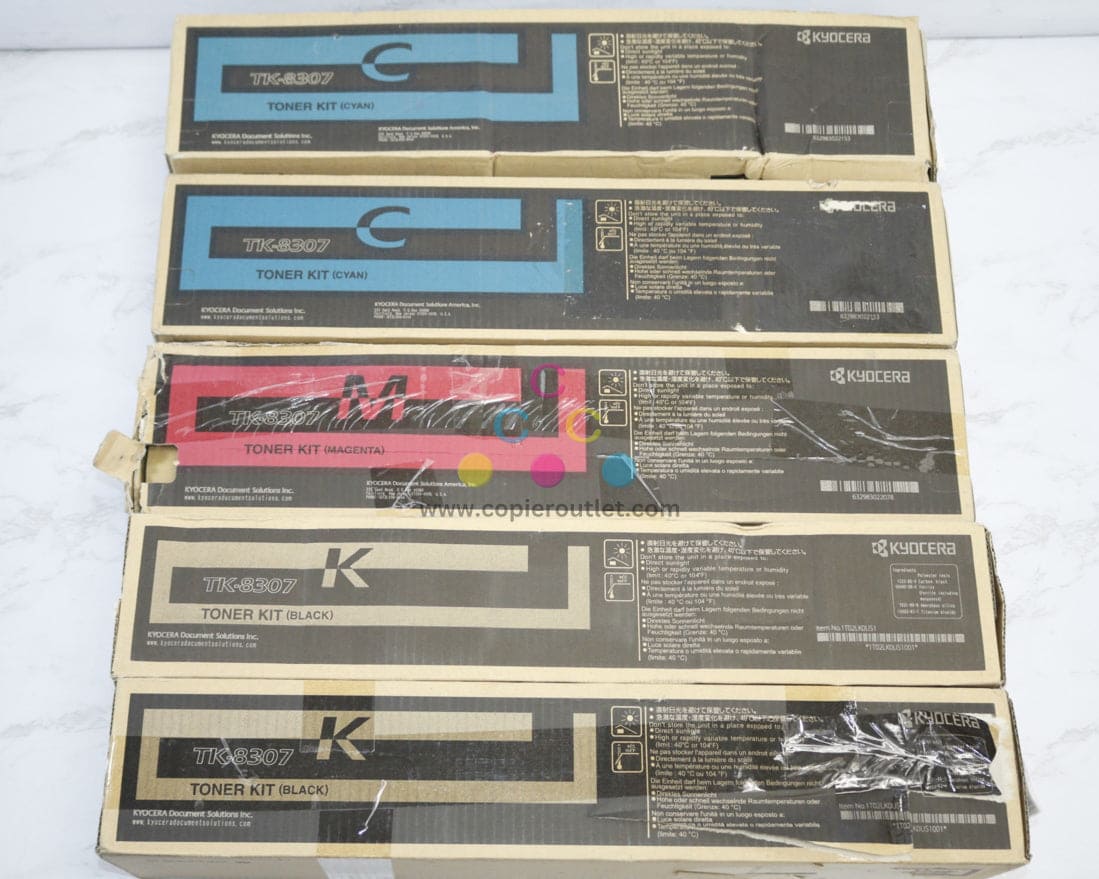 5 OEM Kyocera TASKalfa 3050ci,3051ci,3550ci,3551ci CCMKK Toners TK-8307(TK-8309)