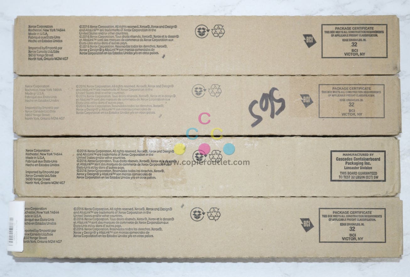 4 New OEM Xerox Altalink C8030, C8035, C8045 MMYY Toners 006R01699, 006R01700