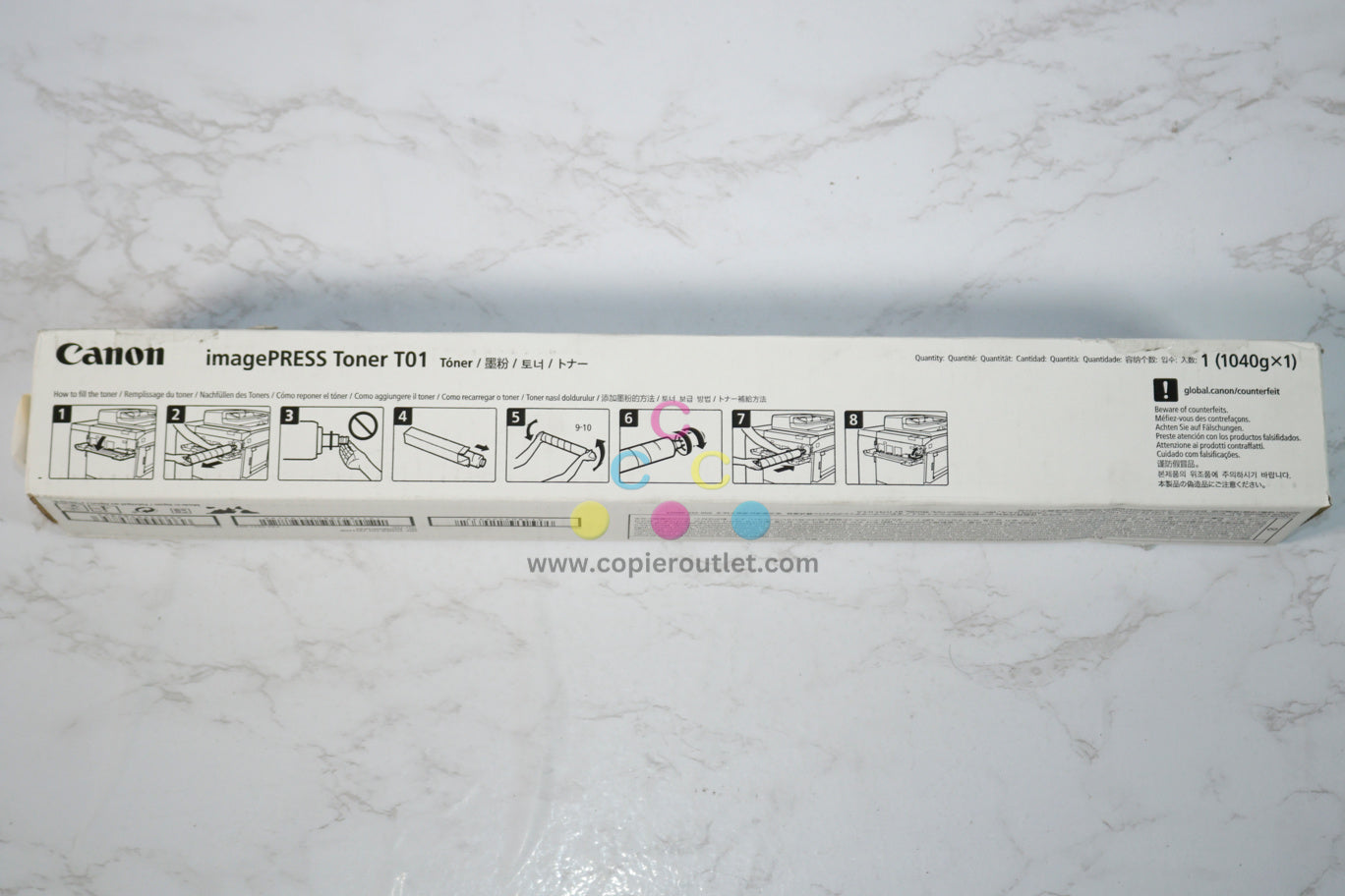 New OEM Canon C60,C65,C600,C650, T01 Yellow Toner Cartridge, 8069B001[AA]