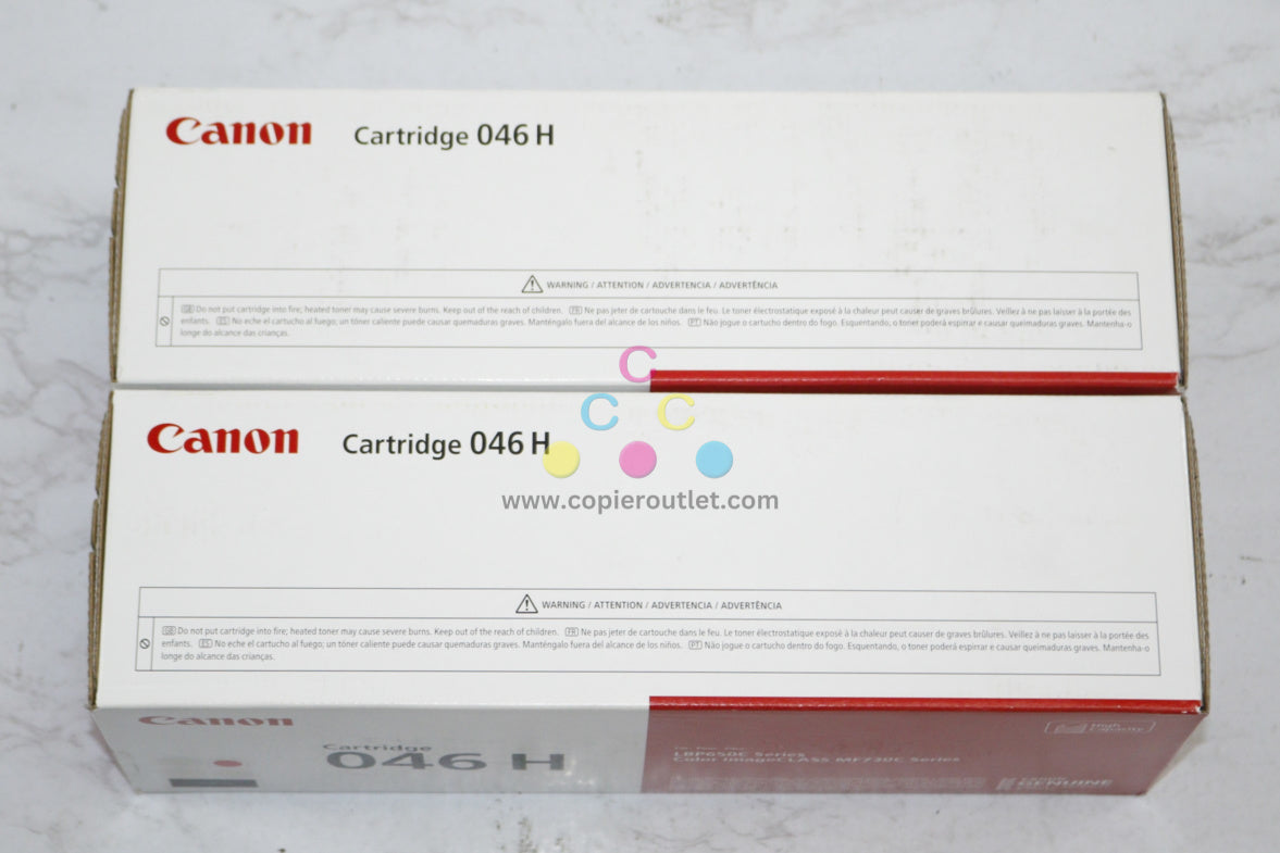 2 OEM Canon LBP650C,MF730C,MF735Cdw 046H CM Toners 1253C001AA,1252C001AA