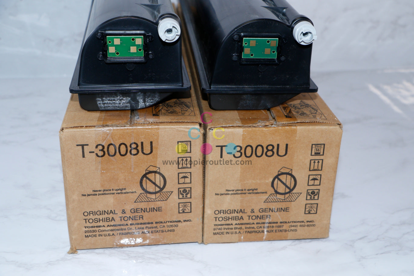 2 Open Toshiba T-3008U K Toner Cartridge e-STUDIO 2008A/5008AG Same Day Ship