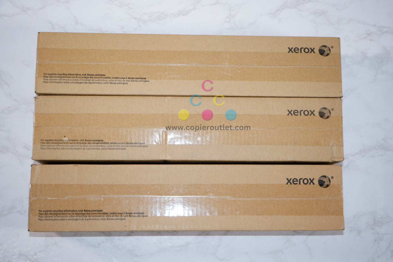 3 New Genuine Xerox WC7425,7428,7435,7525 Second Bias Transfer Rollers 008R13064