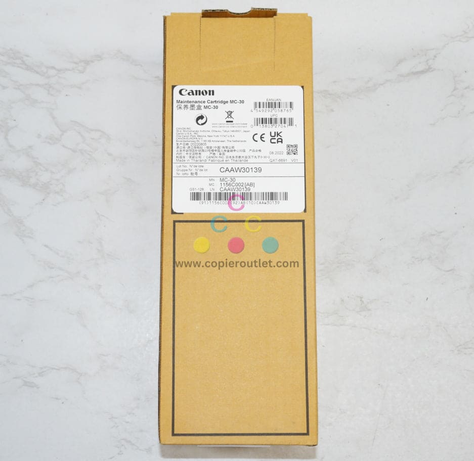 OEM Canon IP Pro-2000,Pro-4000,Pro-6000 Maintenance Cartridge 1156C002AB MC-30