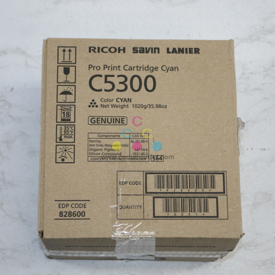 New OEM Ricoh Savin Lanier Pro C5300s, C5310s Cyan Toner Cartridge 828600