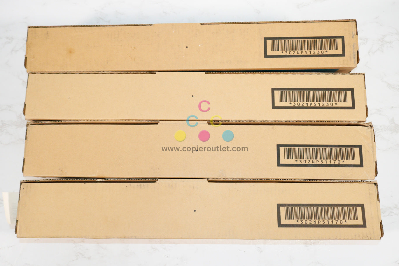 OEM Kyocera TASKalfa 2551ci TK-8327C Cyan(x2), TK-8327K Black(x2) Toner Cartridges