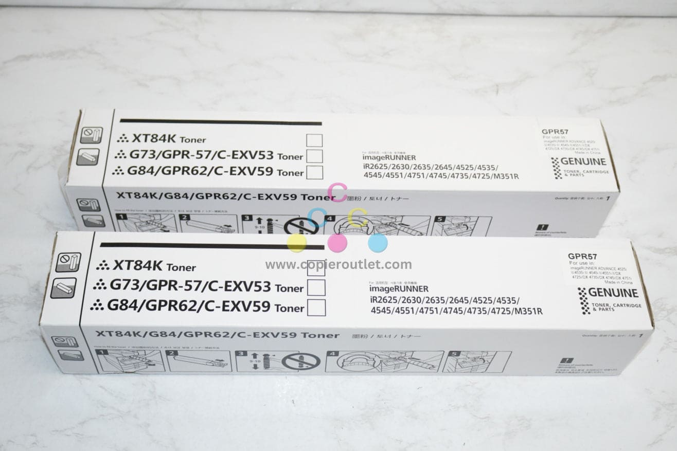 2 New Compatible Canon imageRUNNER 4525i III,4535i,4545i Black Toners GPR-57K Same Day Ship