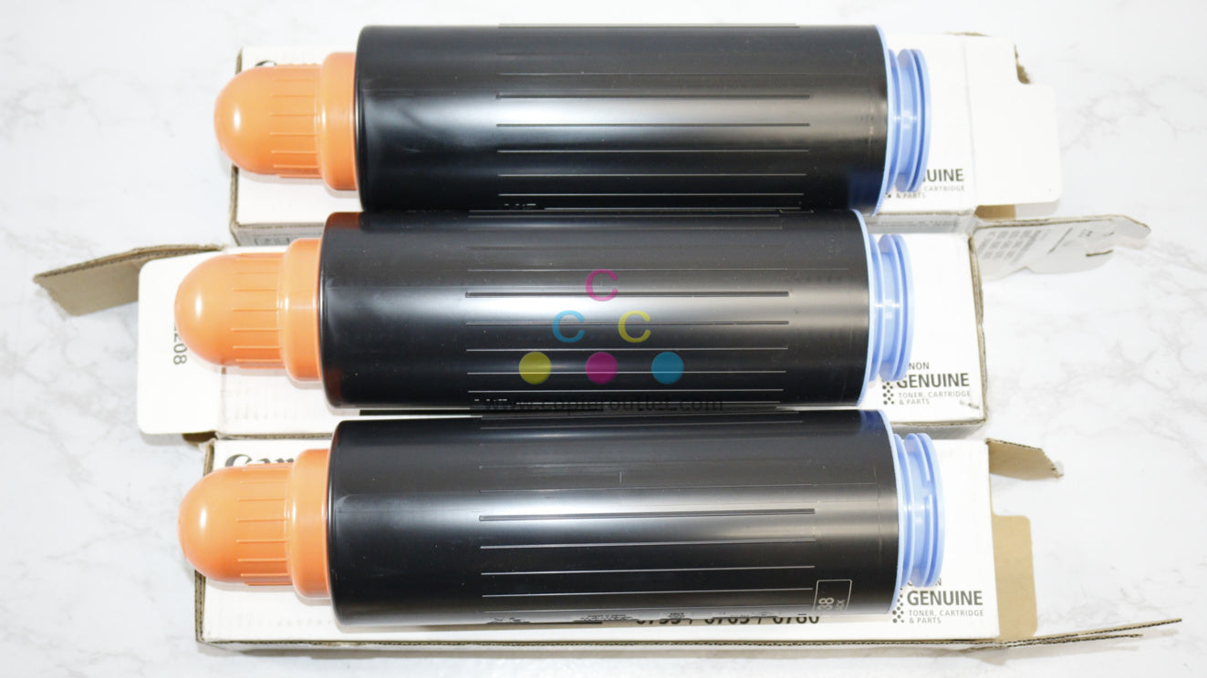 3 Open Box OEM Canon iRUNNER 6055/ 6065/ 6075, GPR-38 Black Toners 3766B003[AA]