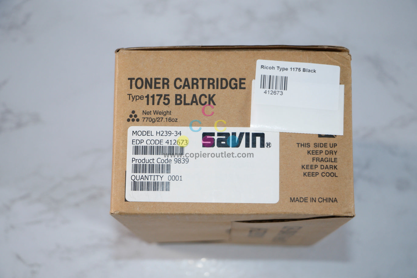 New OEM Ricoh AC104 Black Toner Cartridge Type 1175, 412673, H239-34  Same Day Ship