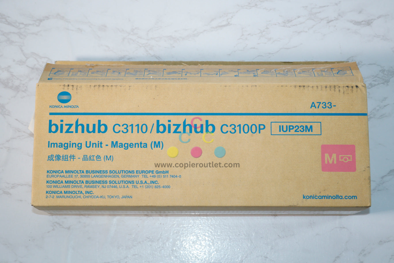 Open OEM Konica Minolta bizhub C3110,C3100P Magenta Imaging Unit IUP23M, A7330EF