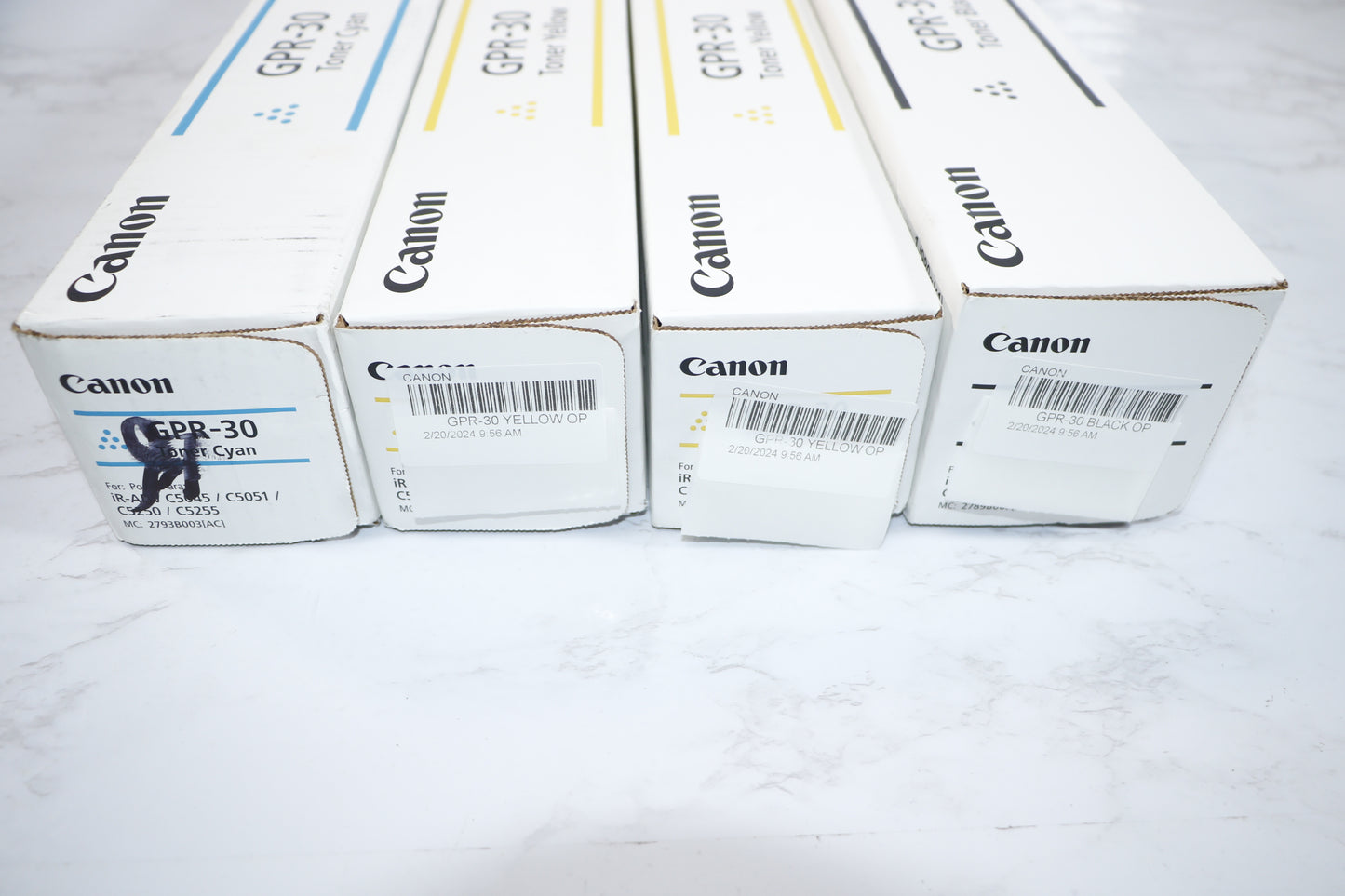 New Open OEM Canon iR ADVANCE C5045,C5051,C5250 CYYK Toner Set GPR-30CYYK