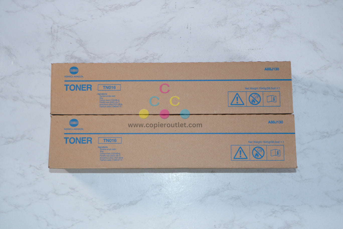 2 New OEM Konica Minolta BizHub Pro 1100 Black Toners TN016 (A88J130) Same Day Ship