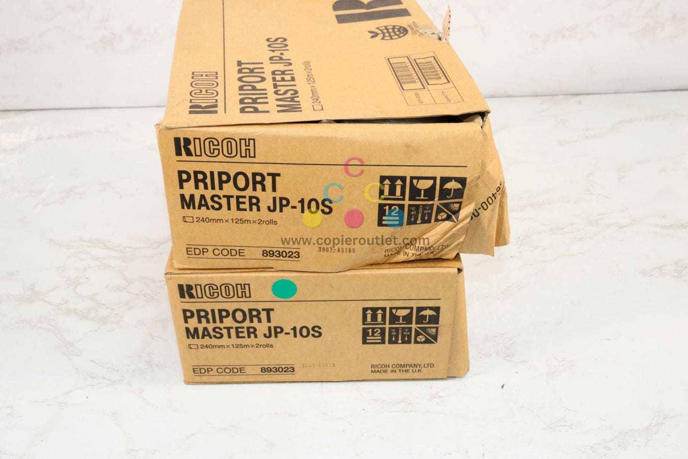 Lot of 2 Cosmetic OEM Ricoh DD3334,DX3340,JP1030 Priport Master JP-10S,893023