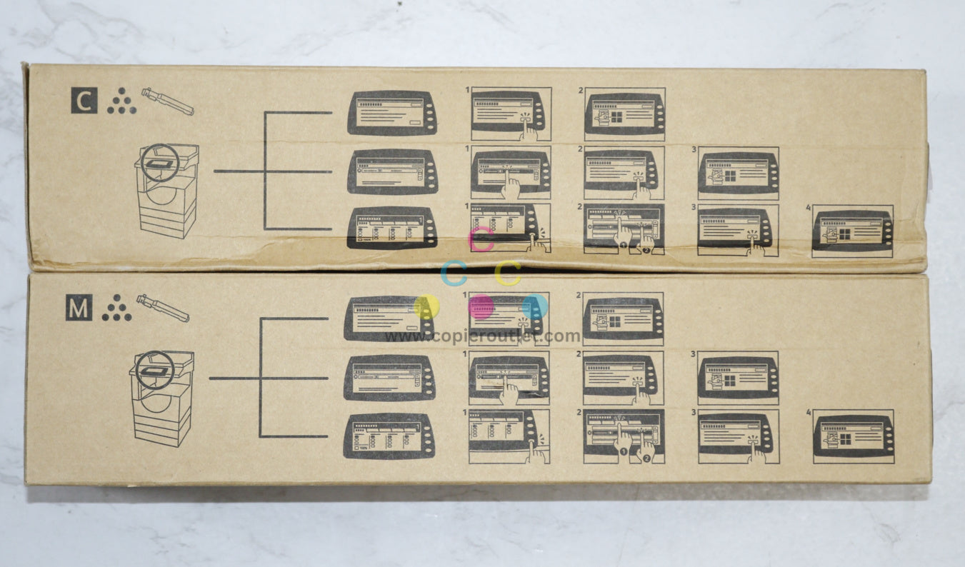 2 OEM Xerox WorkCentre 7132,7232,7242 Cyan & Magenta Toners 006R01264,006R01265