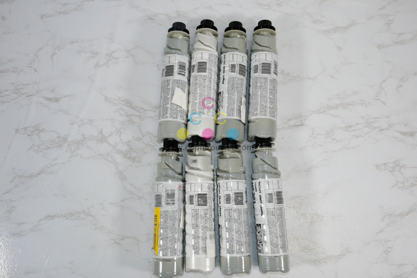 8 New OEM Ricoh Savin Lanier MP 301SP / 301SPF, MP 301 Black Toner Bottles 841767