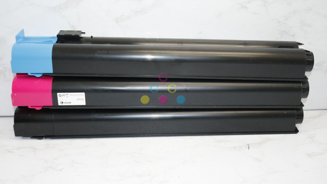 3 New Genuine Xerox Color C60, C70 CMK Toner 006R01655,57,58