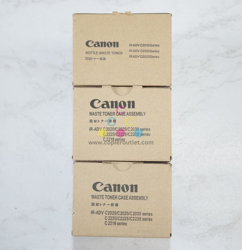 3 OEM Canon iR AD C2030,C2025 Waste Toner Containers FM3-8173-020,FM3-8173-000