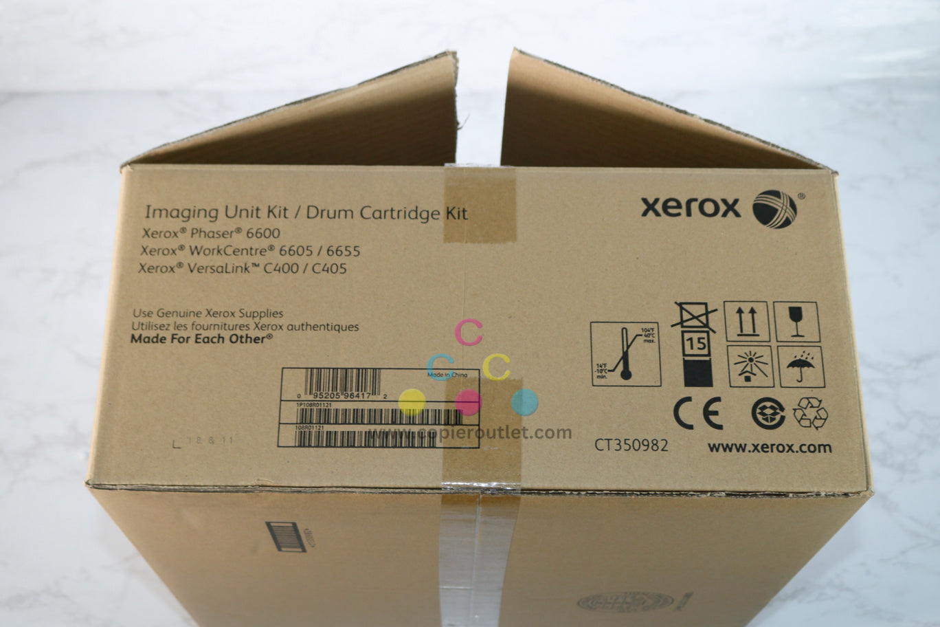 Open Genuine Xerox VersaLink C400,C405,WC6605,6655 CMYK Imaging Drum Kit 108R01121