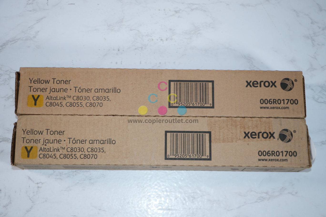 2 New OEM Xerox Altalink C8030,C8035,C8045,C8055,C8070 Yellow Toners 006R01700