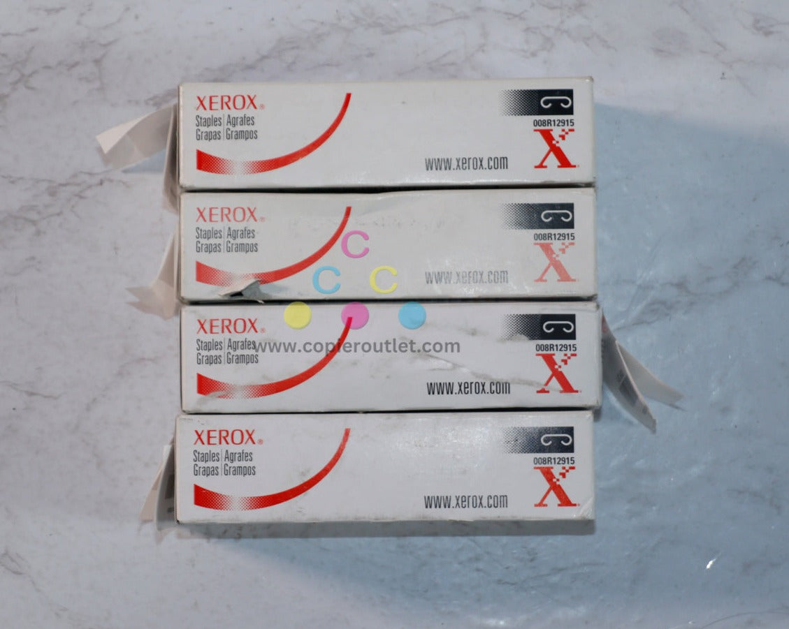 4 New OEM Xerox CopyCentre C123, C128, C2128 Staple Cartridges 008R12915 (8R12915)