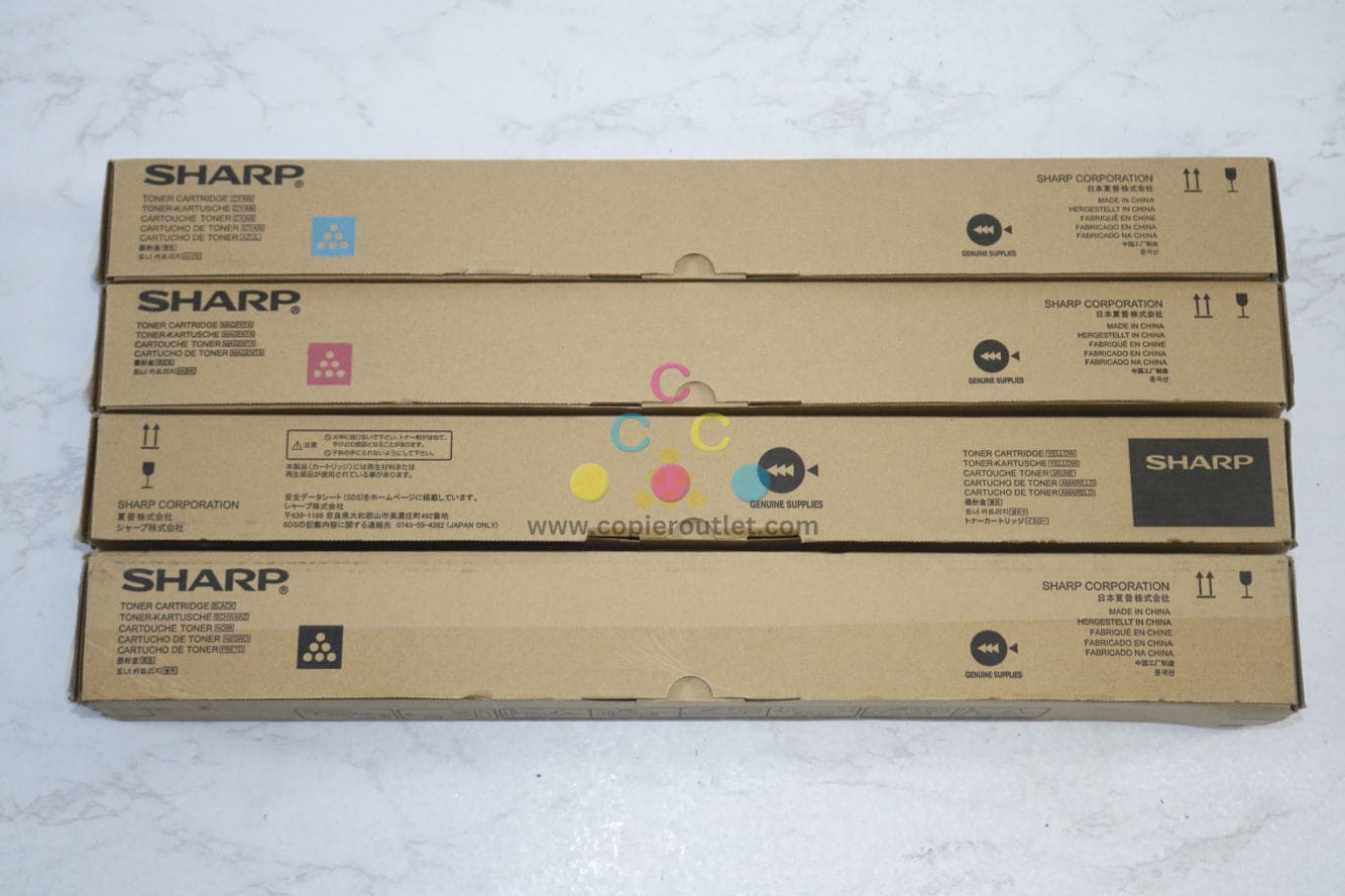 4 OEM Sharp MX-2310U,MX-2616N,MX-3116N CMYK MX-23NT-CA,MA,YA,BA Toners