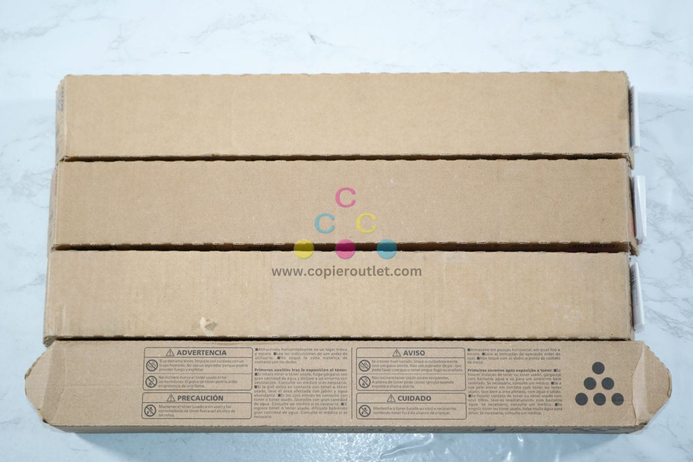 4 New OEM Ricoh IM C4500,C6000 CMKK Toner Cartridges 842279, 842281, 842282