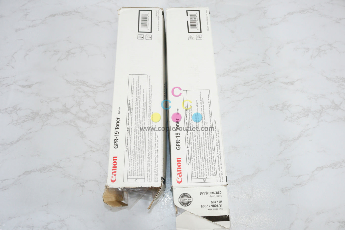 Lot of 2 Open Genuine Canon(1 used) 7086,7095,7095P GPR-19 Toner, Same Day shipping