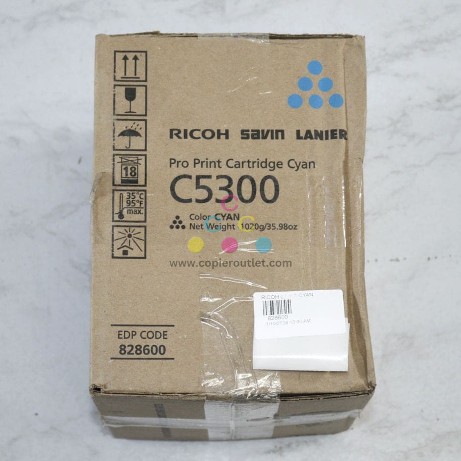 New OEM Ricoh Savin Lanier Pro C5300s, C5310s Cyan Toner Cartridge 828600