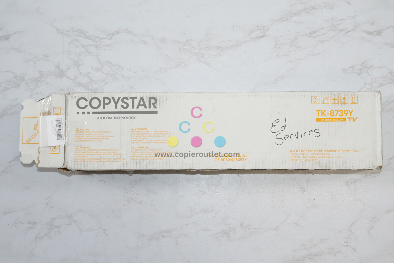 New Open OEM Kyocera Copystar CS 7052ci, 8052ci, 7353ci, 8353ci Yellow Toner TK-8739