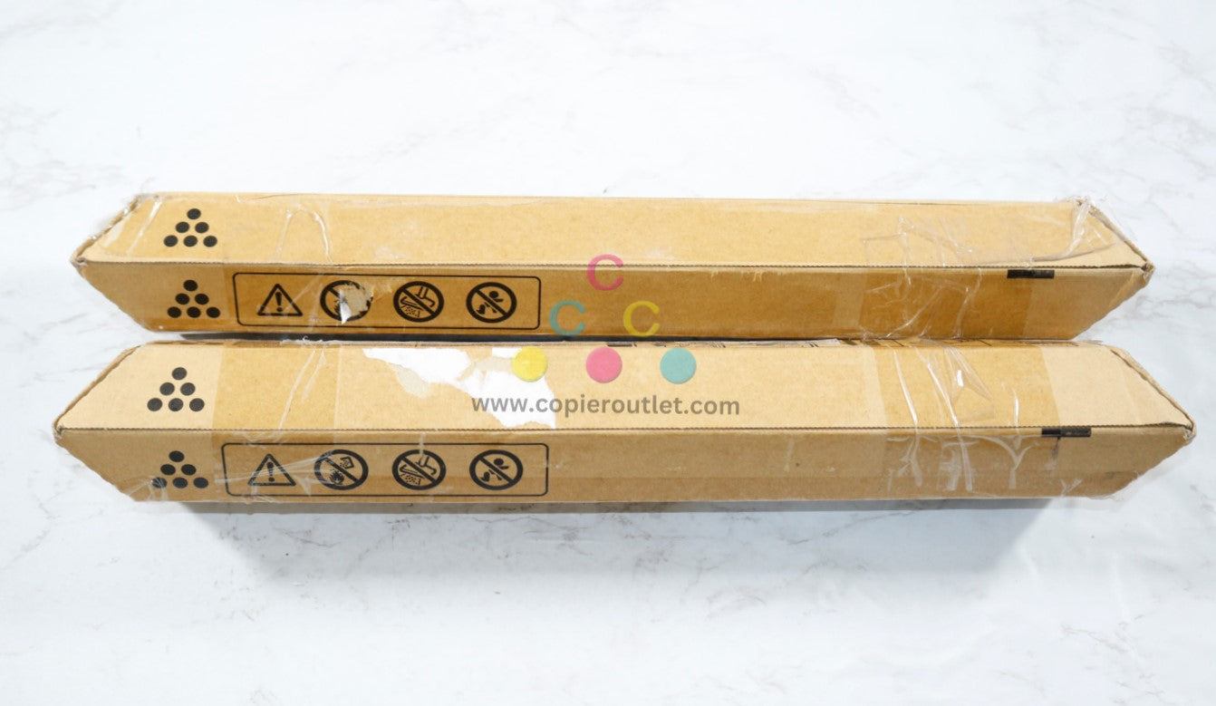 2 New OEM Ricoh Aficio MPC2551, C9125, LD625C Black Toner Cartridges 842494