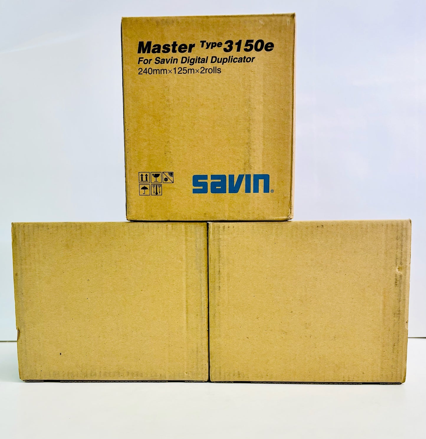 3 Genuine Savin Type 3150e Duplicator Thermal Masters 4564 (6 rolls / total)